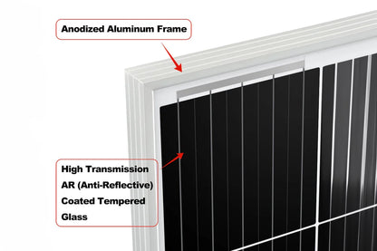 Rich MEGA 200 Watt 12v Solar Panel