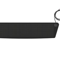 30w hood solar panel for ram promaster - Black solar panel with a cable on a white background