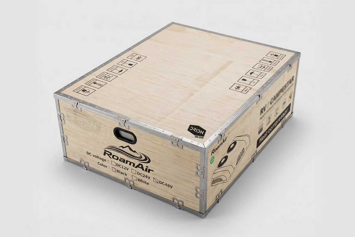 RoamAir R2 Shipping Packaging | Reinforced Wooden Crate