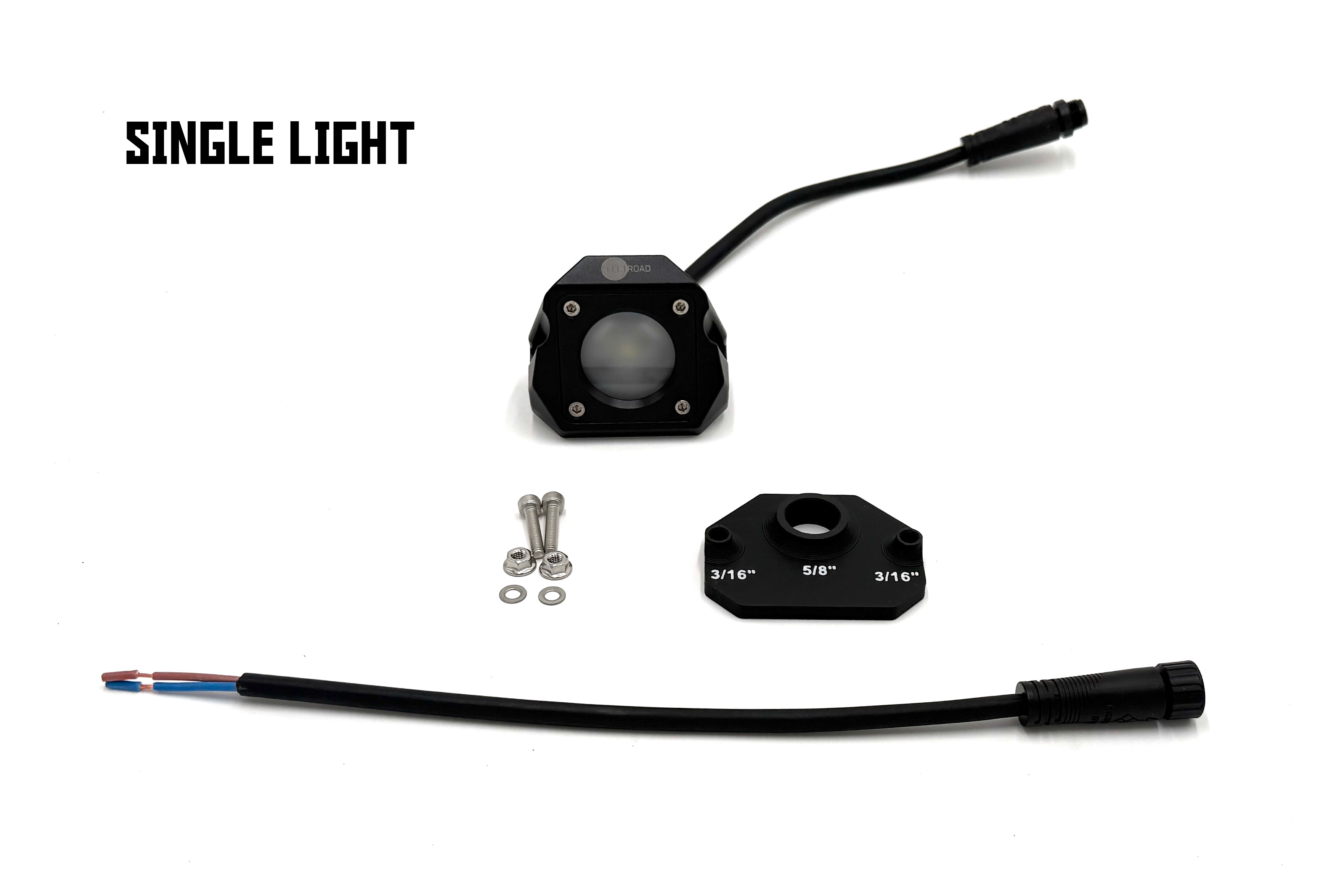 Senna 45 LED Light kit with mounting hardware and connectors