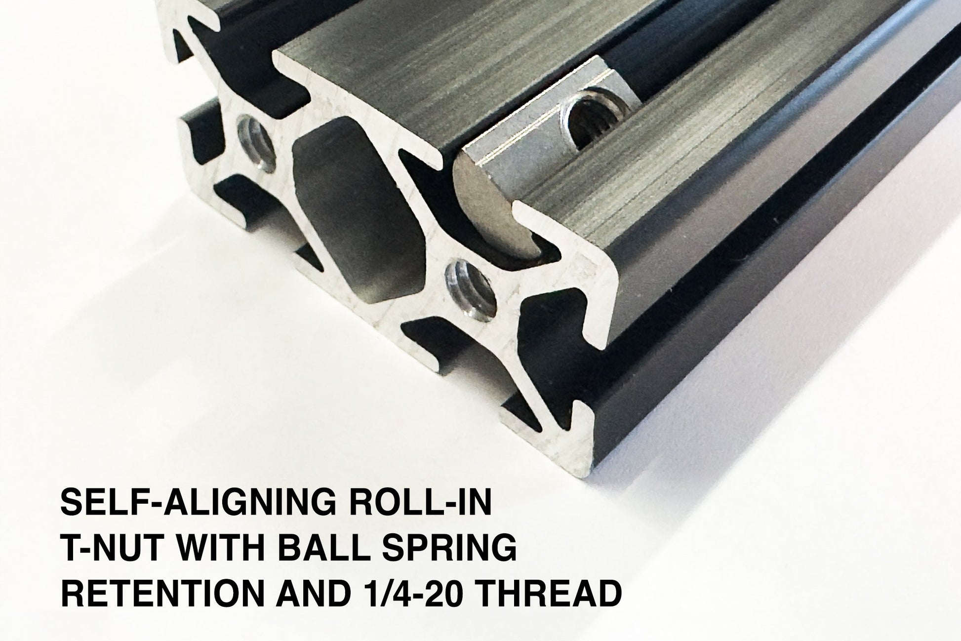 roll in 10s tnut in 1020 extruded aluminum