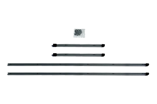 Uninstalled OEM Sprinter roof rail kit with hardware and end caps