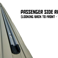 Sprinter 170 EXT roof with OEM silver roof rail kit mounted