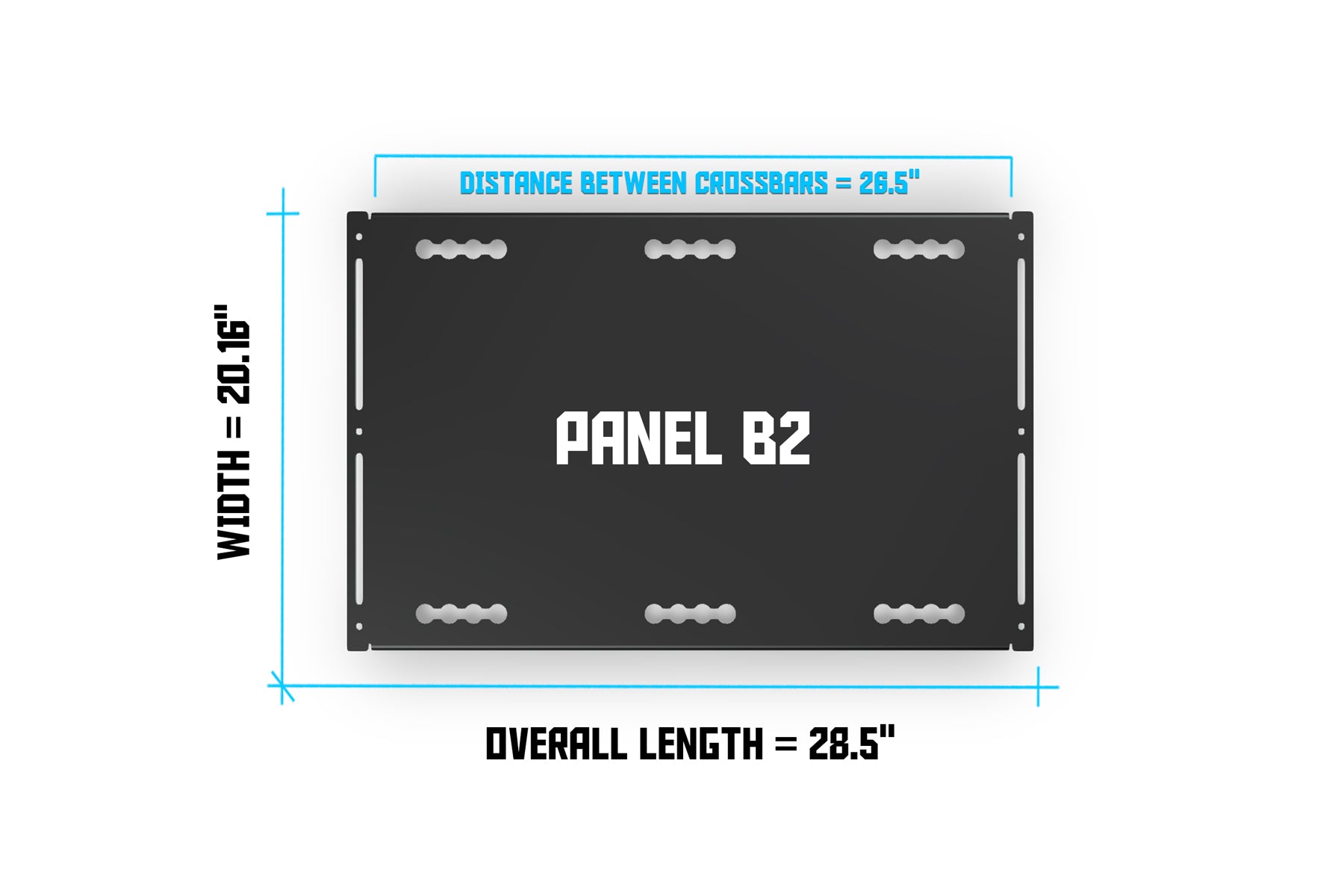 Transit B2 Deck Panel Dimensions