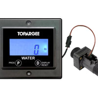 Topargee flush mount water control panel with digital display and sensor on a white background