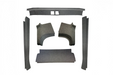 Ford Transit High Roof full interior trim kit, all parts laid out on white background - grey