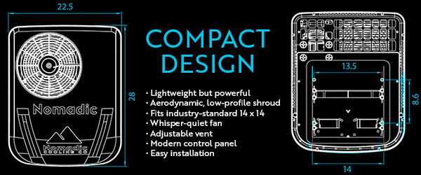 Nomadic Cooling X2 Air Conditioner Features