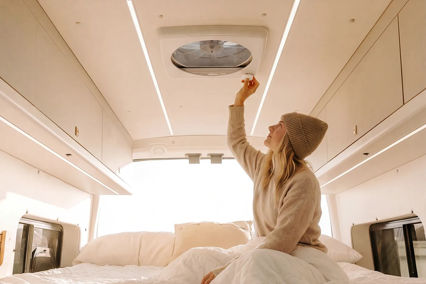 AirPlus 12V Brushless Roof Fan for Vans & RVs