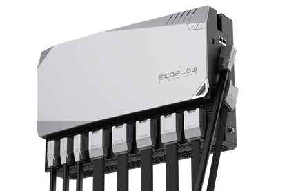 EcoFlow Gen2 Power Hub with all connected cables for advanced van or RV installation