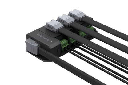 EcoFlow Power Dock fully connected with five LFP batteries via plug-and-play ports
