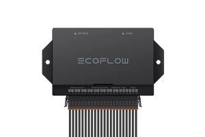 Front view of EcoFlow Power Link with terminal block and labeled sensor inputs