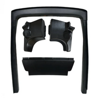 Alt text: Ford Transit High Roof full interior trim kit, all parts laid out on white background with speakers