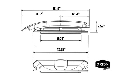 Lemans low profile fan dimensions 