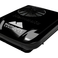 X2 Helix black shroud top view, low-profile DC AC for vans and RVs