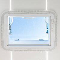 NomadicArk 700 x 500 skylight installed in the roof of RV