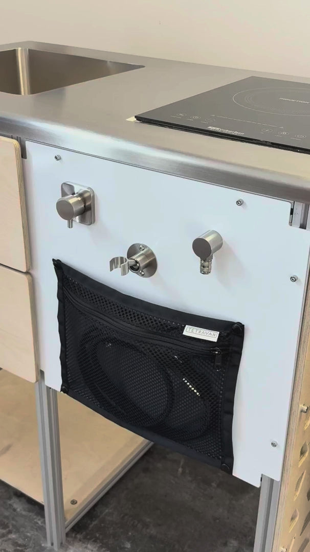 Tetravan stainless steel shower port system for vans, RVs, and boats video 