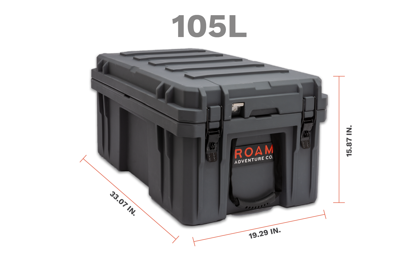 Roam 105L Case dimensions