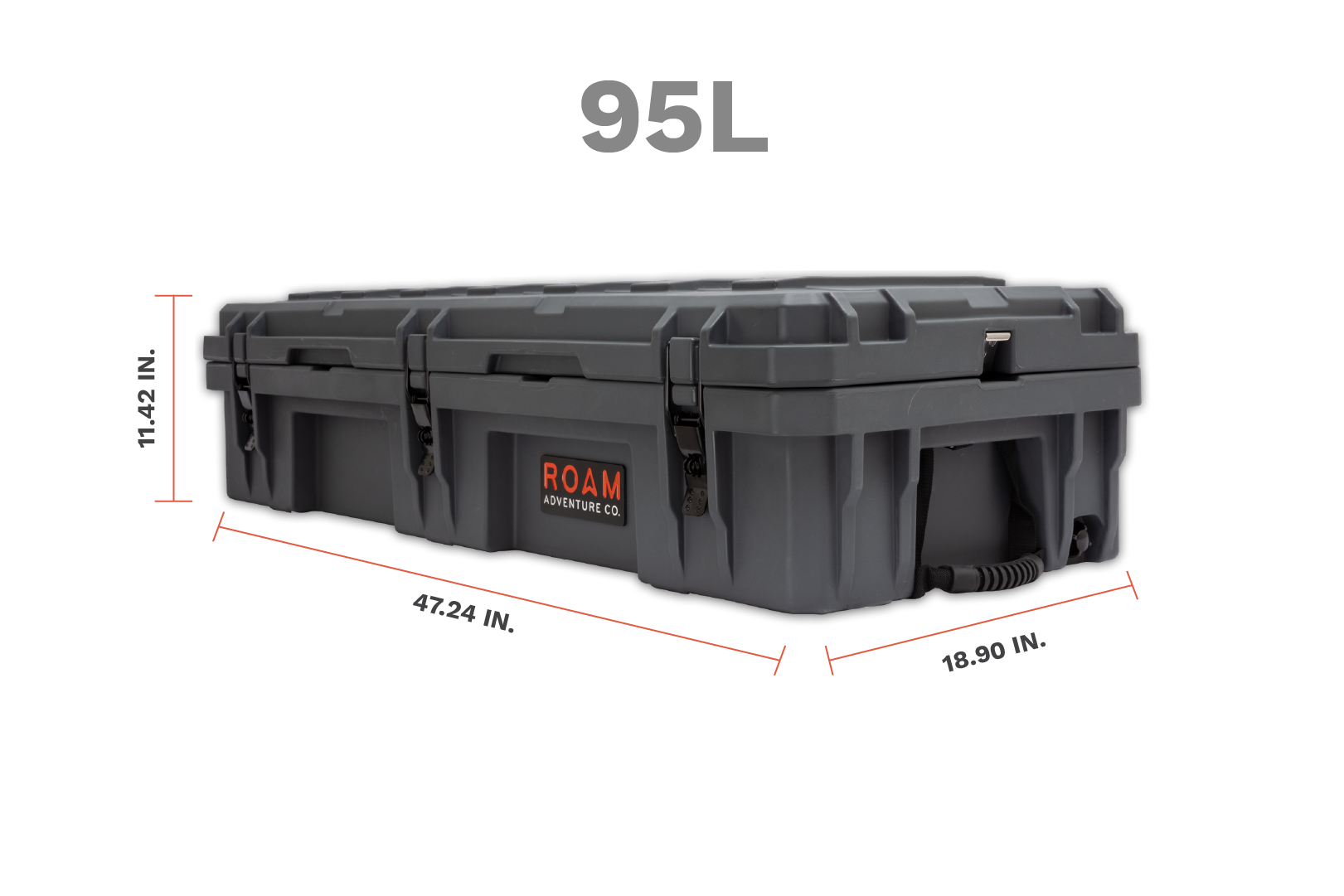 95L Roam Rugged Case Dimensions