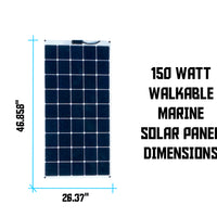 150 watt walkable solar panel dimensions