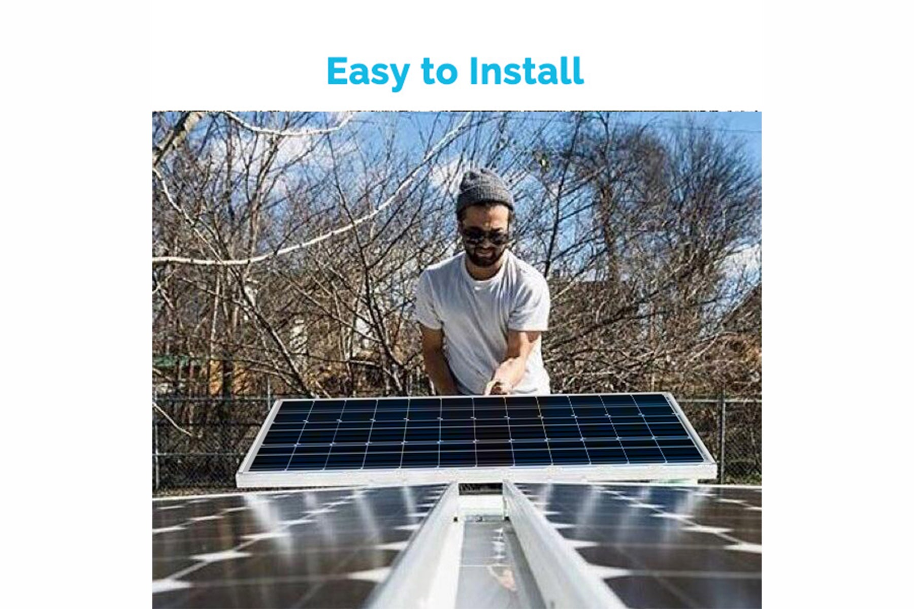 Renogy 100 Watt 12v Solar Panel Easy Install