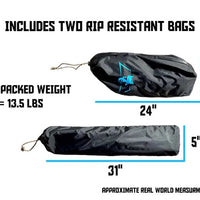Dragonfly tarp storage bags and dimensions