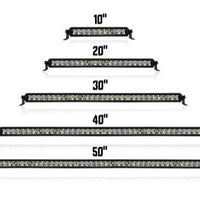 Slim Series Van Light Bar Sizes