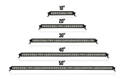 Slim Series Van Light Bar Sizes