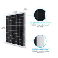 Renogy 50 Watt 12v Solar Panel Dimentions