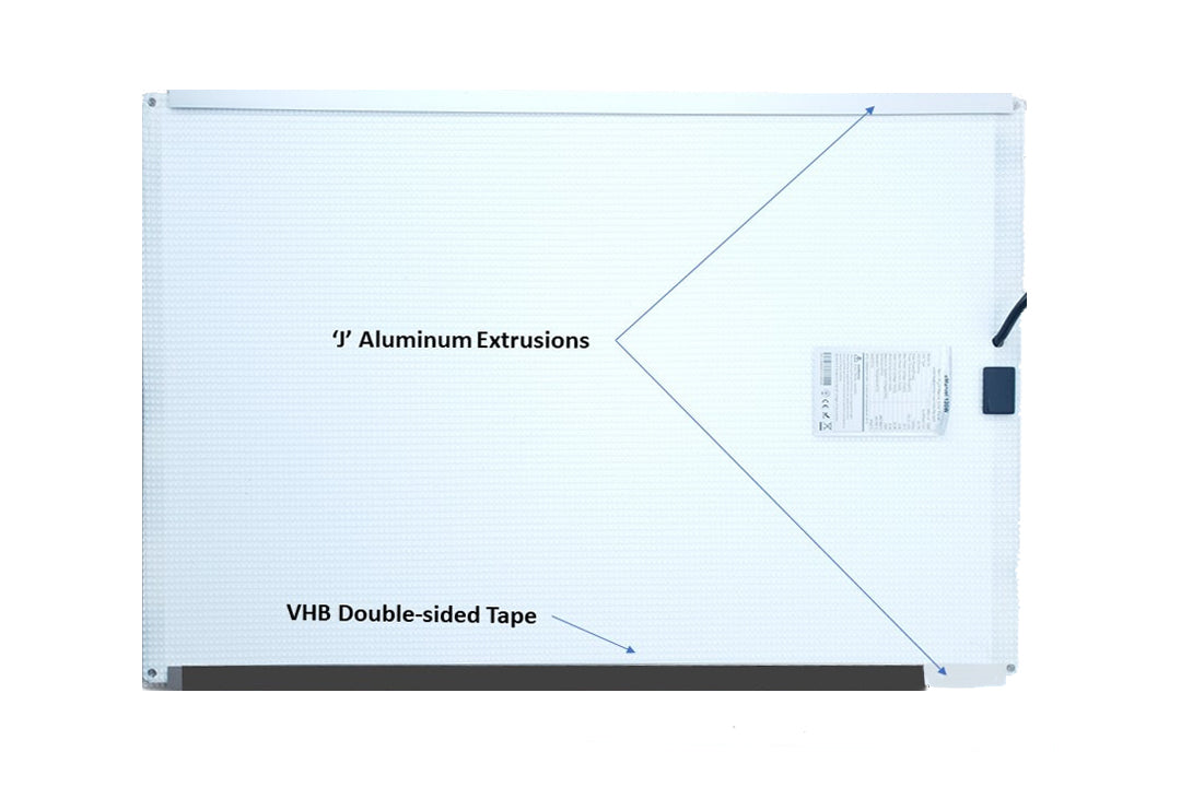 Walkable Solar Panel Mounting Kit - Diagram