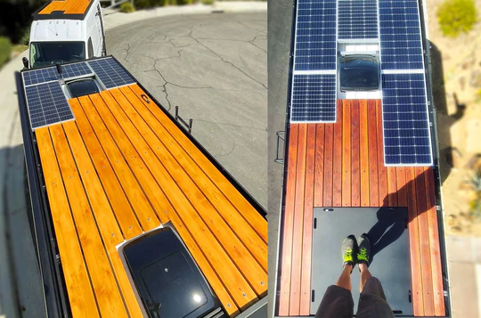 Ram Promaster roof rack by Orion Van Gear, featuring durable roof decking for extra space, versatility, and adventure-ready functionality.